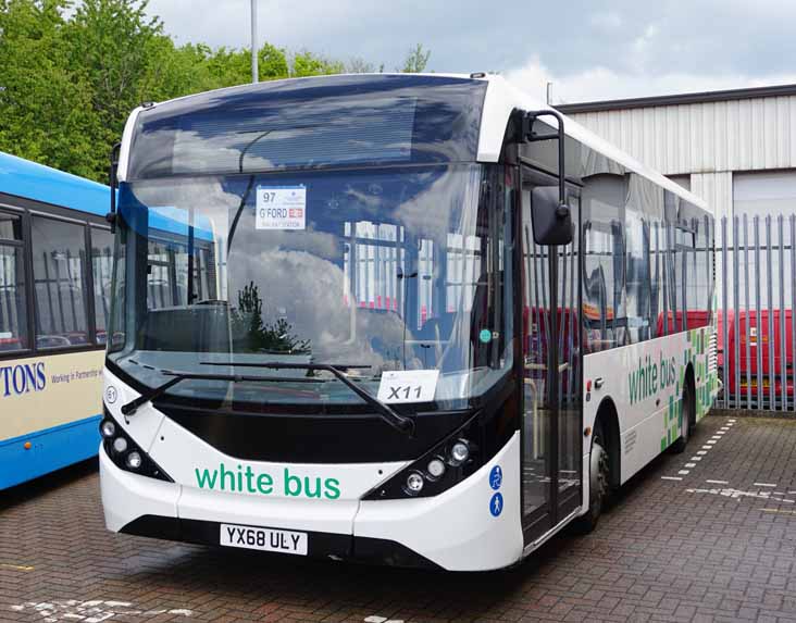 White Bus Alexander Dennis Enviro200MMC 61